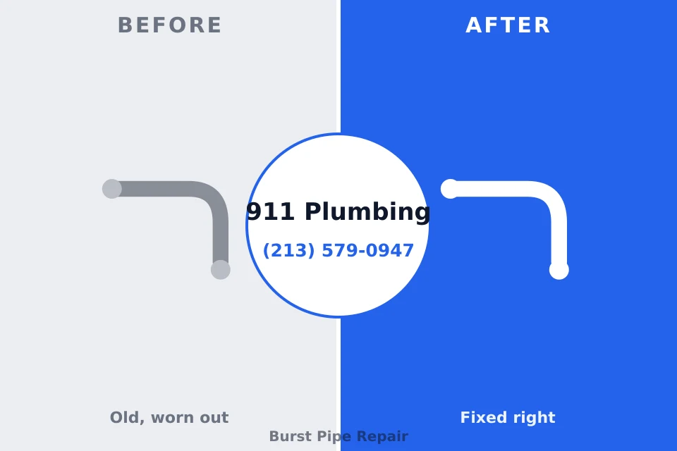 Before and after: plumbing repair Cleveland, FL